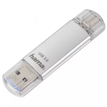 Hama C-Laeta USB-stick 128 GB USB Type-A / USB Type-C 3.2 Gen 1 (3.1 Gen 1) zilver