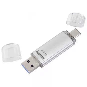 Hama C-Laeta USB-stick 128 GB USB Type-A / USB Type-C 3.2 Gen 1 (3.1 Gen 1) zilver