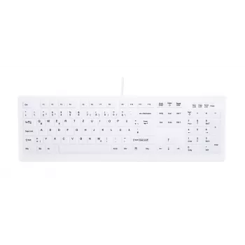 Draadloos RF-toetsenbord Active Key AK-C8100 — full-size 105 toetsen, kantoor, wit, Duitse layout