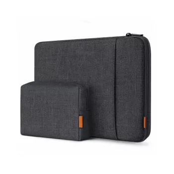 Sleeve case Inateck LB01006 voor 15 inch (38,1 cm) laptops, zwart/grijs