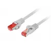Lanberg PCF6-10CU-0150-S Cat6 S/FTP LSZH patchkabel, 1,5 m, grijs