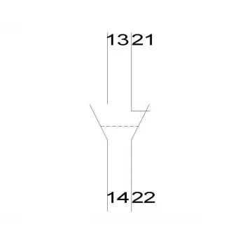 Siemens 5ST3013 hulpschakelaar, 1 NC + 1 NO