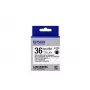 Epson labelcartridge transparant LK-7TBN zwart/transparant 36 mm (9 m)
