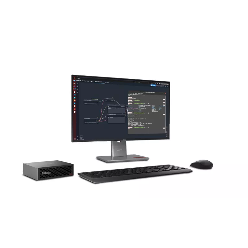 Lenovo ThinkStation PGX GB10 128 GB LPDDR5x-SDRAM 1 TB SSD DGX OS mini tower mini-pc zwart