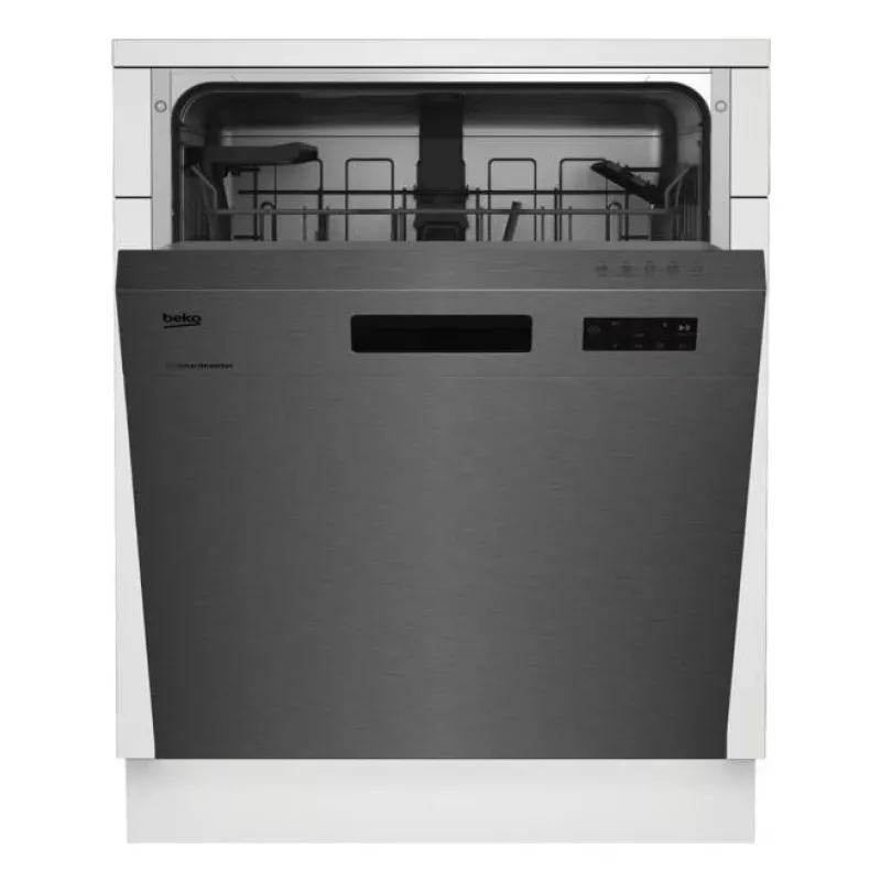 Beko BDUN16440X half-inbouw vaatwasser, 14 couverts