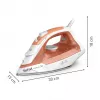 Tefal Virtuo 30 FV2C40E0 strijkijzer droog- & stoomstrijkijzer keramische zool 2000 W perzik, wit