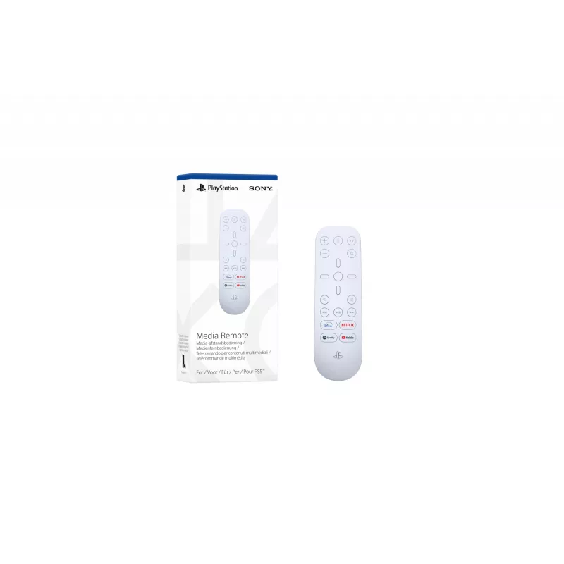 Sony Media Remote, spelconsole, tv, IR draadloos, drukknoppen, wit