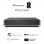 Projector HISENSE PT1 3D Smart-TV, native 16:9, Wi‑Fi & Ethernet, HDR (HLG), HDMI 2.0/2.1, zwart