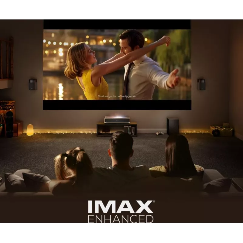 Projector HISENSE PT1 3D Smart-TV, native 16:9, Wi‑Fi & Ethernet, HDR (HLG), HDMI 2.0/2.1, zwart