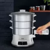 Tefal Convenient Series Deluxe VC502D Stoomkoker 3 manden Aanrecht 900 W RVS, wit