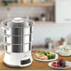 Tefal Convenient Series Deluxe VC502D Stoomkoker 3 manden Aanrecht 900 W RVS, wit