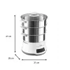 Tefal Convenient Series Deluxe VC502D Stoomkoker 3 manden Aanrecht 900 W RVS, wit