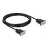 Seriële kabel DeLOCK 86606 zwart 3m RS-232 Sub-D9