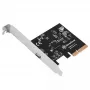 Silverstone ECU06 interne USB 3.2 Gen 2 adapter PCIe low-profile