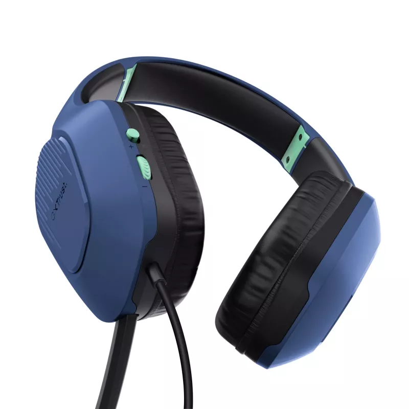 Trust GXT 415B Zirox headset bedraad hoofdband gaming blauw