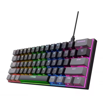 Trust GXT 867 Acira Gaming-toetsenbord USB QWERTY US-Engels zwart