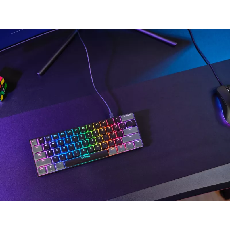Trust GXT 867 Acira Gaming-toetsenbord USB QWERTY US-Engels zwart