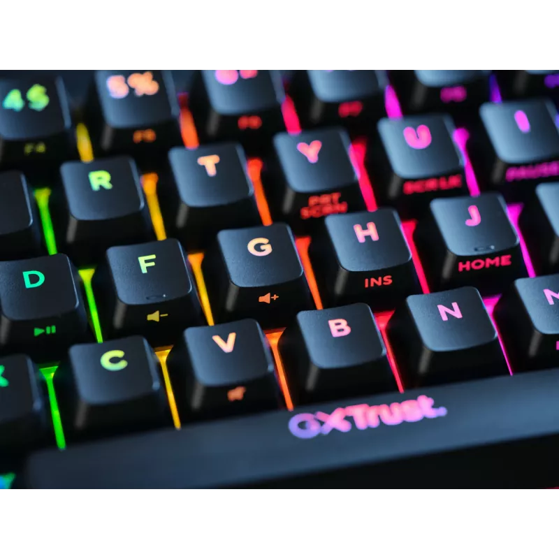 Trust GXT 867 Acira Gaming-toetsenbord USB QWERTY US-Engels zwart