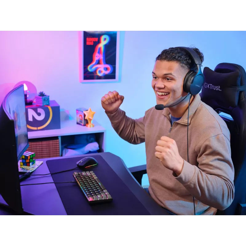 Trust GXT 867 Acira Gaming-toetsenbord USB QWERTY US-Engels zwart