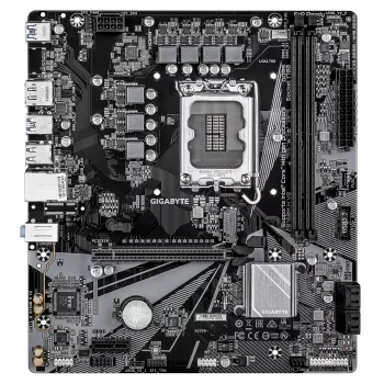 GIGABYTE B760M H V2 moederbord – ondersteunt Intel Core CPU's van de 14e generatie, 5+1+1 fasen digitaal VRM, tot 8000 MHz DDR5 (O.C.), 1x PCIe 4.0 M.2, 1GbE LAN, USB 3.2 Gen1