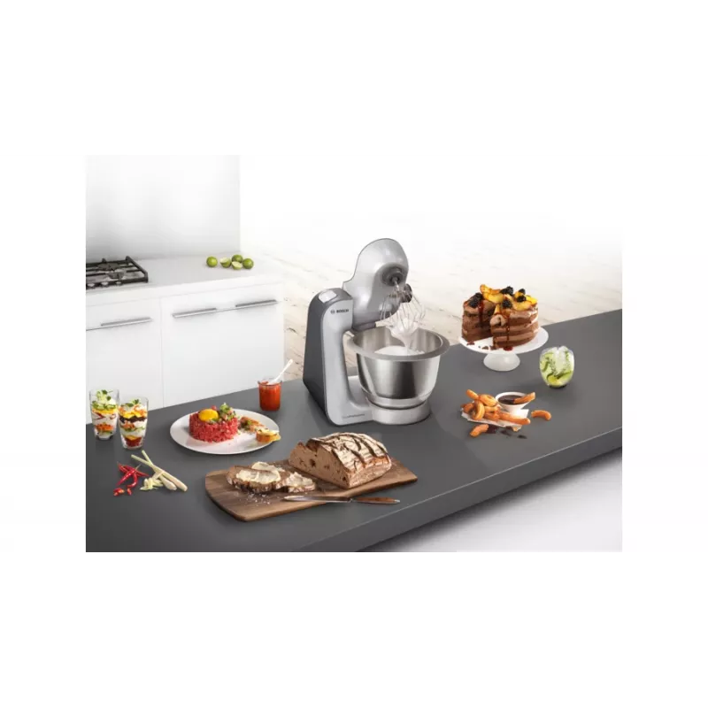Bosch MUM59S81DE keukenmachine 1000 W 3,9 L zwart, roestvrij staal