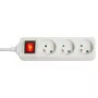 Lindy 73124 stroomverlenging 3 AC-uitgangen binnen wit