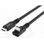 USB-C-naar-USB-C-kabel MicroConnect MC-USB3.2CC025-FA, USB 3.2 Gen 2x2, 0,25 m, zwart