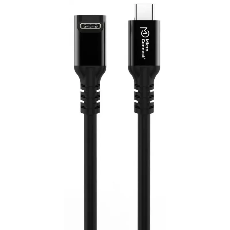USB-C-naar-USB-C-kabel MicroConnect MC-USB3.2CC1-FA — USB 3.2 Gen 2x2, 1 m, zwart