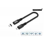 USB4 Gen 3x2 USB-C-naar-USB-C-kabel MicroConnect MC-LS-USB4CC0.15, 0,15 m, zwart