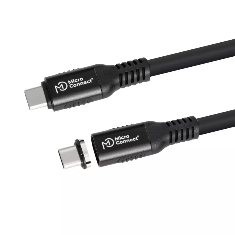 USB4 Gen 3x2 USB-C-naar-USB-C-kabel MicroConnect MC-LS-USB4CC0.15, 0,15 m, zwart