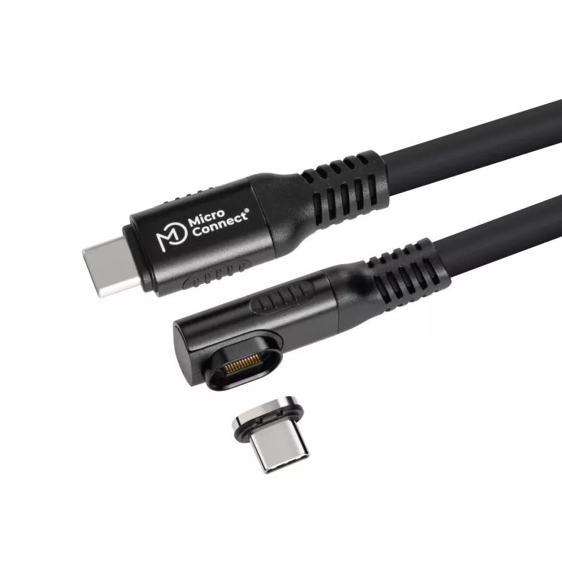 USB4 Gen 3x2 USB-C-naar-USB-C-kabel MicroConnect MC-LS-USB4CC0.15-A – 0,15 m, zwart