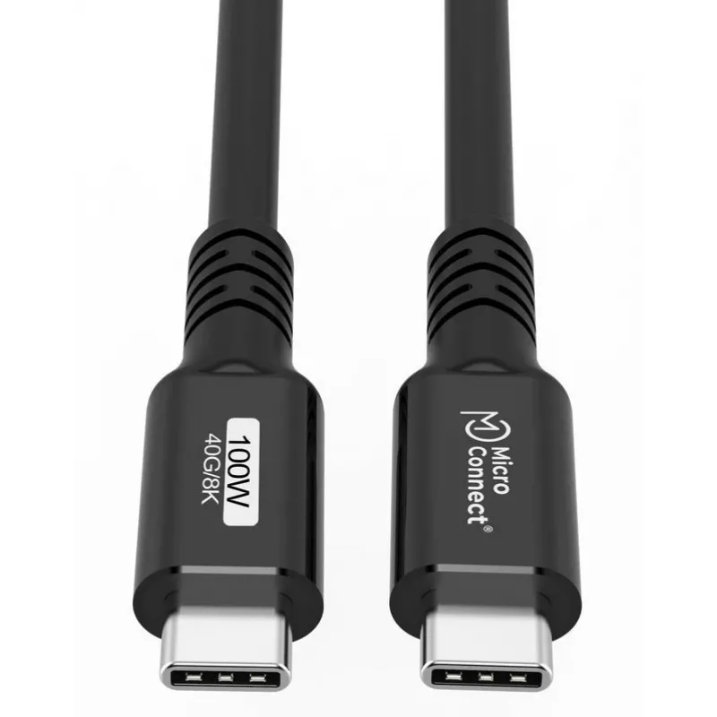 Microconnect USB4CC015 USB-kabel USB4 Gen 3x2 0,15 m USB-C zwart