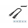 USB-C-naar-USB-C-kabel MicroConnect USB3.2CC015-A, USB 3.2 Gen 2x2, 20 Gbit/s, 0,15 m, zwart
