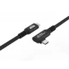 USB-C-naar-USB-C-kabel MicroConnect USB3.2CC015-A, USB 3.2 Gen 2x2, 20 Gbit/s, 0,15 m, zwart