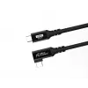 USB-C-naar-USB-C-kabel MicroConnect USB3.2CC015-A, USB 3.2 Gen 2x2, 20 Gbit/s, 0,15 m, zwart