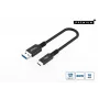 Microconnect USB3.2AC015 USB-kabel USB 3.2 Gen 2 (3.1 Gen 2) 0,15 m USB-C USB-A zwart