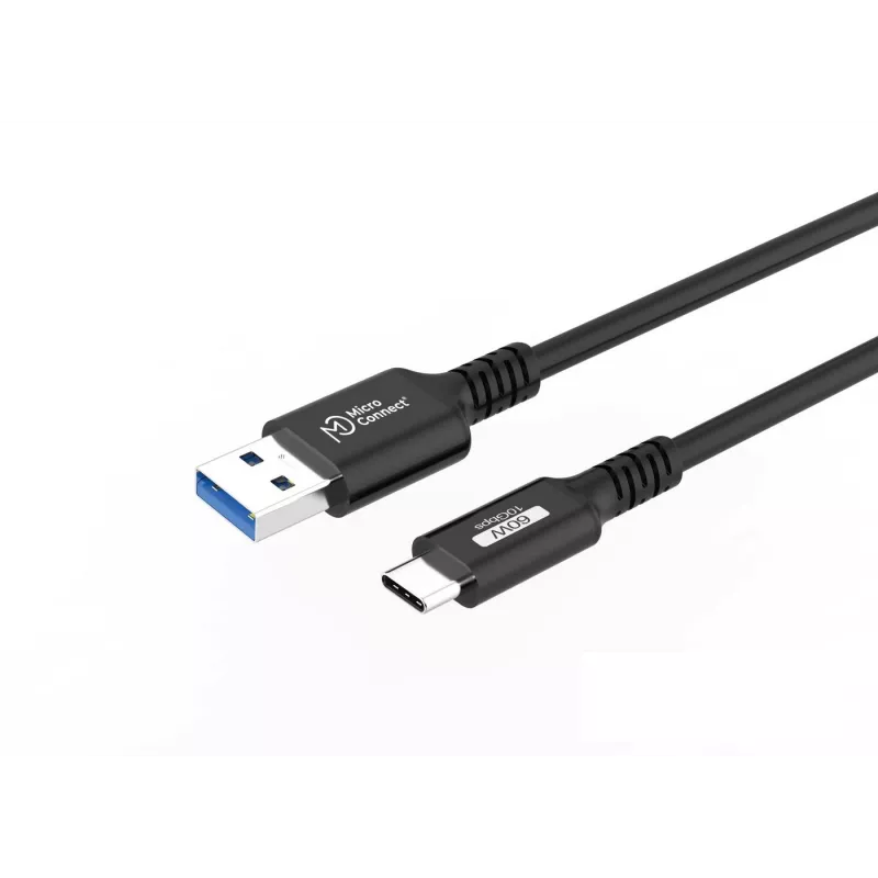 Microconnect USB3.2AC015 USB-kabel USB 3.2 Gen 2 (3.1 Gen 2) 0,15 m USB-C USB-A zwart
