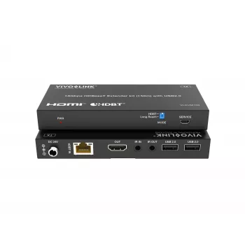 KVM-kit VivoLink VLKVM150 HDBaseT KVM-extender 18Gbps, bereik tot 150 m