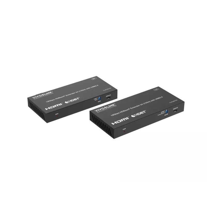 KVM-kit VivoLink VLKVM150 HDBaseT KVM-extender 18Gbps, bereik tot 150 m