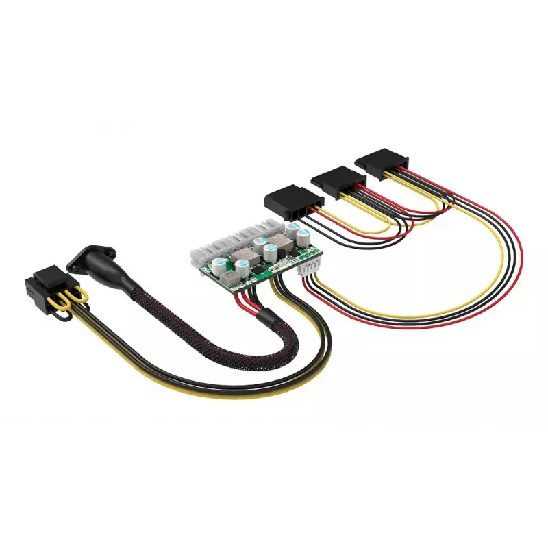 Akasa 150W DC-naar-DC ATX-adapter 12V 180W veelkleurig