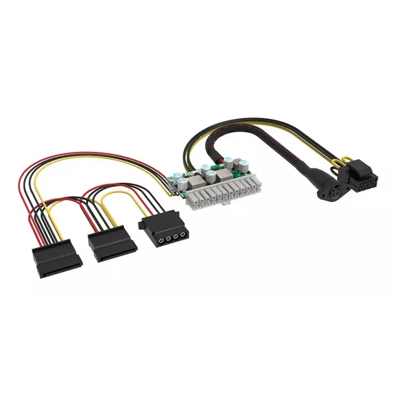 Akasa 150W DC-naar-DC ATX-adapter 12V 180W veelkleurig