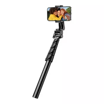 Selfiestick UGREEN LP680 Bluetooth met afstandsbediening, uitschuifbaar tot 1,7 m, maximale hoogte 180 cm, universele compatibiliteit, zwart