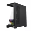 PC midi-tower behuizing MODECOM VOLCANO STELLAR PLUS ARGB MIDI, 5 frontventilatoren, gehard glas, USB-C