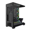 PC midi-tower behuizing MODECOM VOLCANO STELLAR PLUS ARGB MIDI, 5 frontventilatoren, gehard glas, USB-C