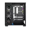 PC midi-tower behuizing MODECOM VOLCANO STELLAR PLUS ARGB MIDI, 5 frontventilatoren, gehard glas, USB-C