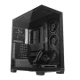 PC midi-tower behuizing MODECOM VOLCANO STELLAR PLUS ARGB MIDI, 5 frontventilatoren, gehard glas, USB-C