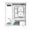 PC-behuizing MODECOM VOLCANO STELLAR PLUS MIDI WIT — midi tower, microATX, gehard glas, USB-C, ondersteunt GPU 420 mm