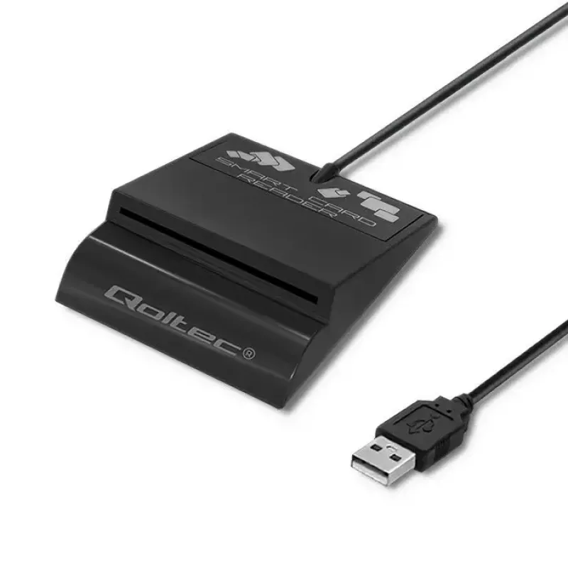 Kaartlezer QOLTEC Smart ID Card Reader Intelligenst model 50636 USB Type-C