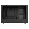 Pc-behuizing DeepCool CH260 micro tower zwart — micro-ATX/mini-ITX, gehard glas, USB-C, max. GPU 413 mm