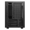 Pc-behuizing DeepCool CH260 micro tower zwart — micro-ATX/mini-ITX, gehard glas, USB-C, max. GPU 413 mm